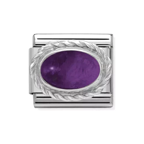 COMPOSABLE Classic STONES ezüst charm Amethyst