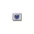 COMPOSABLE CL HEART FACETED ezüst charm Blue
