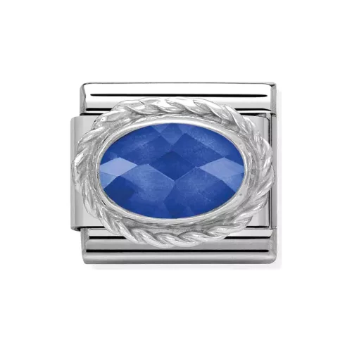 COMPOSABLE Classic FACETED CZ ezüst charm Blue
