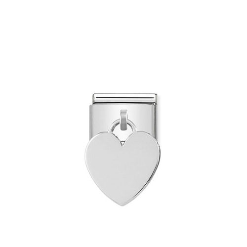 COMPOSABLE Classic CHARMS PLATES ezüst charm Pendant Heart