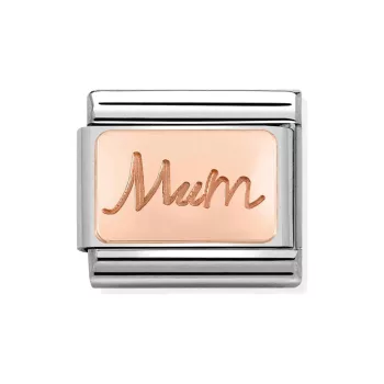 COMPOSABLE Classic PLATES rosegold charm Mum