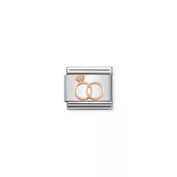   COMPOSABLE Classic SYMBOLS ezüst charm rosegold Marriage Rings