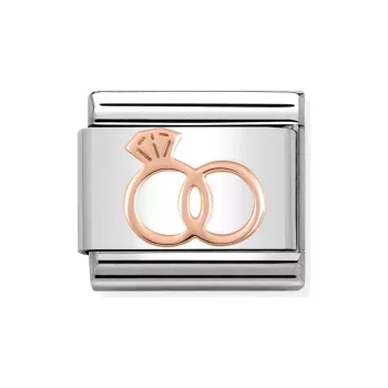   COMPOSABLE Classic SYMBOLS ezüst charm rosegold Marriage Rings