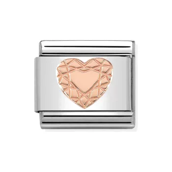   COMPOSABLE Classic SYMBOLS ezüst charm rosegold Diamond Heart