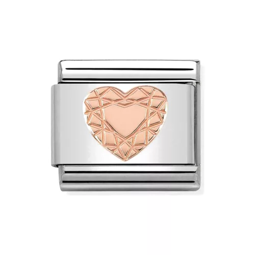 COMPOSABLE Classic SYMBOLS ezüst charm rosegold Diamond Heart