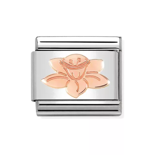 COMPOSABLE Classic SYMBOLS ezüst charm rosegold Daffodil