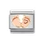 COMPOSABLE Classic SYMBOLS ezüst charm rosegold Feet with Heart