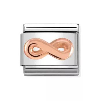   COMPOSABLE Classic RELIEF SYMBOLS ezüst charm rosegold Infinity
