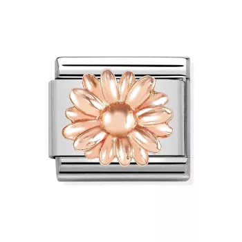   COMPOSABLE Classic RELIEF SYMBOLS ezüst charm rosegold Daisy