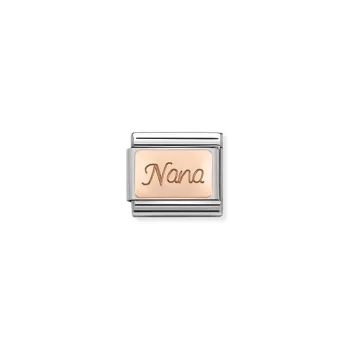 COMPOSABLE Classic ENGRAVED WRITINGS rosegold charm Nana