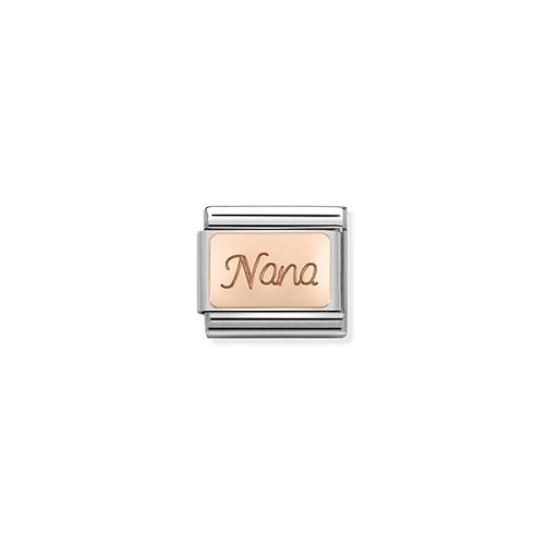 COMPOSABLE Classic ENGRAVED WRITINGS rosegold charm Nana