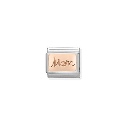 COMPOSABLE Classic ENGRAVED WRITINGS rosegold charm Mam