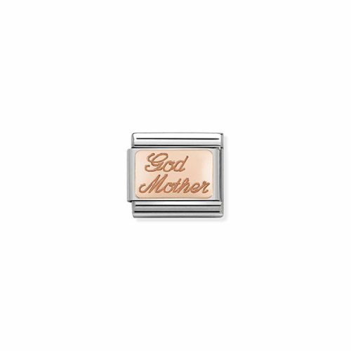 COMPOSABLE Classic ENGRAVED WRITINGS rosegold charm God Mother 