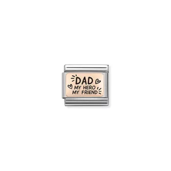 COMPOSABLE Classic PLATES rosegold charm Dad
