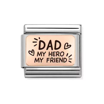 COMPOSABLE Classic PLATES rosegold charm Dad