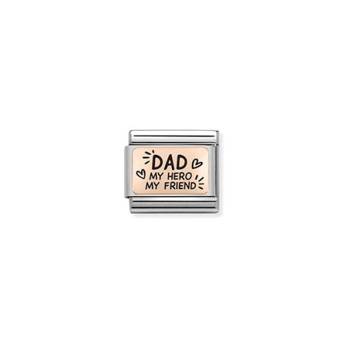 COMPOSABLE Classic PLATES rosegold charm Dad