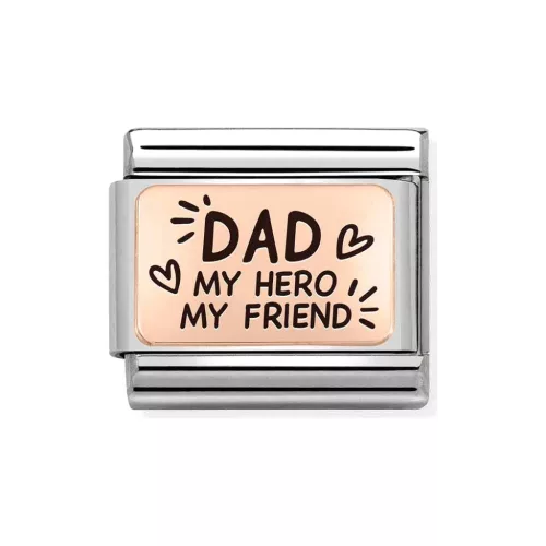 COMPOSABLE Classic PLATES rosegold charm Dad