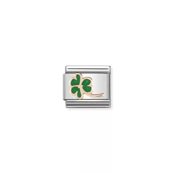 COMPOSABLE Classic SYMBOLS ezüst charm rosegold Clover