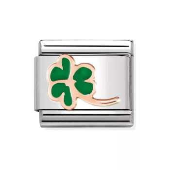 COMPOSABLE Classic SYMBOLS ezüst charm rosegold Clover