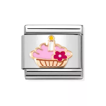 COMPOSABLE Classic SYMBOLS ezüst charm rosegold Cupcake