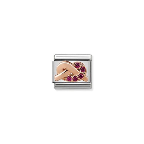 COMPOSABLE Classic Symbols ezüst charm rosegold Red Knot 