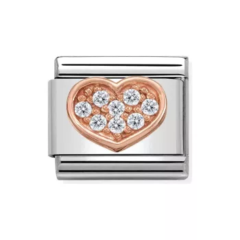 COMPOSABLE Classic Symbols ezüst charm rosegold Heart 