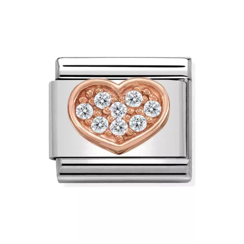 COMPOSABLE Classic Symbols ezüst charm rosegold Heart 