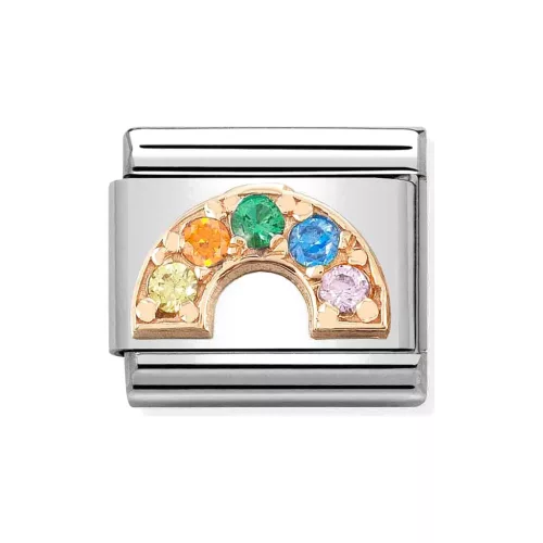 COMPOSABLE Classic Symbols ezüst charm rosegold Rainbow