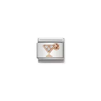 COMPOSABLE Classic Symbols ezüst charm rosegold Coctail 