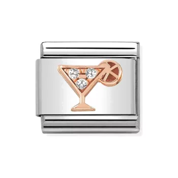 COMPOSABLE Classic Symbols ezüst charm rosegold Coctail 