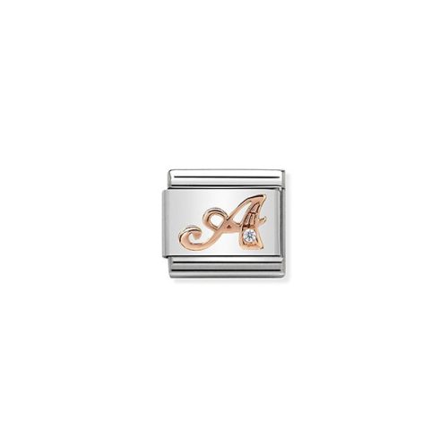 COMPOSABLE Classic LETTERS ezüst charm rosegold A