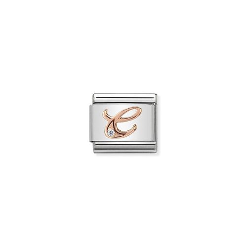 COMPOSABLE Classic LETTERS ezüst charm rosegold C