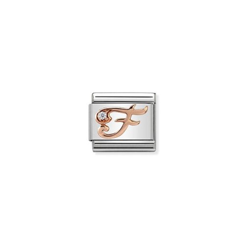 COMPOSABLE Classic LETTERS ezüst charm rosegold F