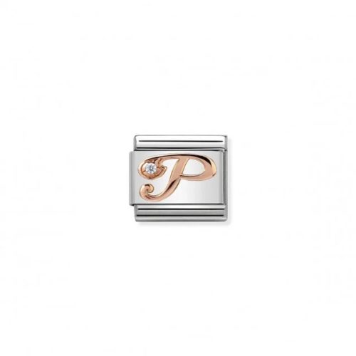 COMPOSABLE Classic LETTERS ezüst charm rosegold P