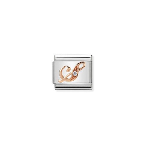 COMPOSABLE Classic LETTERS ezüst charm rosegold S