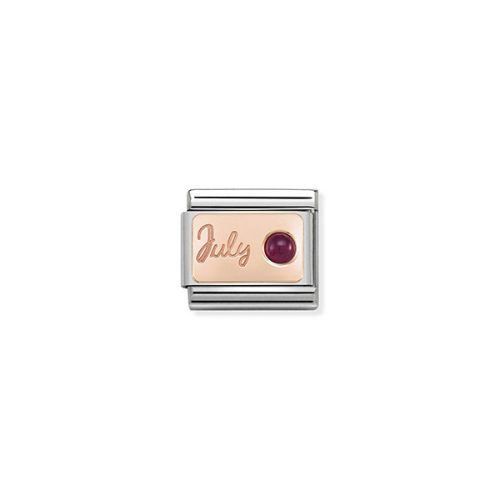 COMPOSABLE Classic STONE of MONTH rosegold charm July Ruby 