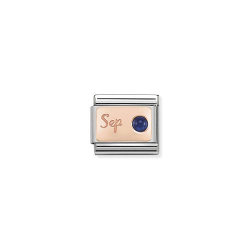 COMPOSABLE Classic STONE of MONTH rosegold charm Septermber Sapphire 