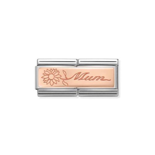 COMPOSABLE Classic DOUBLE ENGRAVED rosegold charm Mum