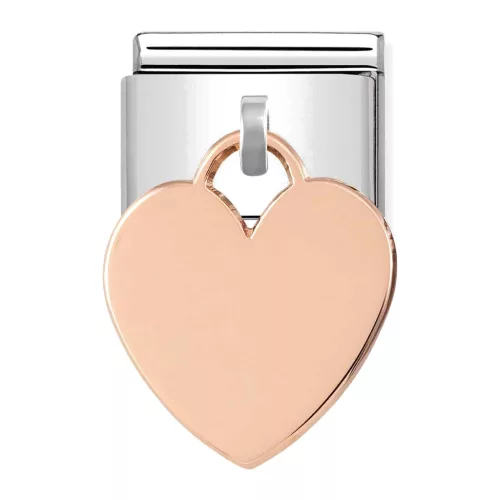 COMPOSABLE Classic CHARMS PLATES ezüst charm rosegold Pendant Heart 