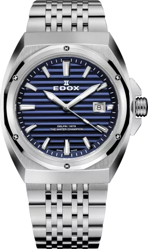 Edox Delfin 1973 41 mm kvarc karóra 53032 3M BUIN
