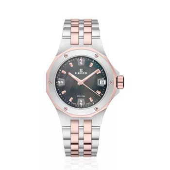 Edox Delfin Date Lady 53100-357RM-NANRND