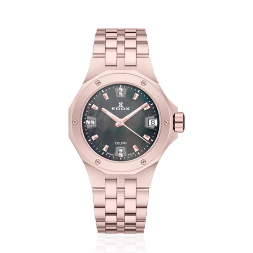 Edox Delfin Date Lady 53100-37RM-NANRND