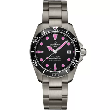   Certina DS Action Diver 38 mm Titanium Powermatic 80 karóra C048.807.44.051.01 