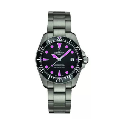 Certina DS Action Diver 38 mm Titanium Powermatic 80 karóra C048.807.44.051.01 