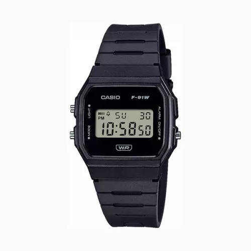Casio Retro unisex karóra F-91WB-1A1EF