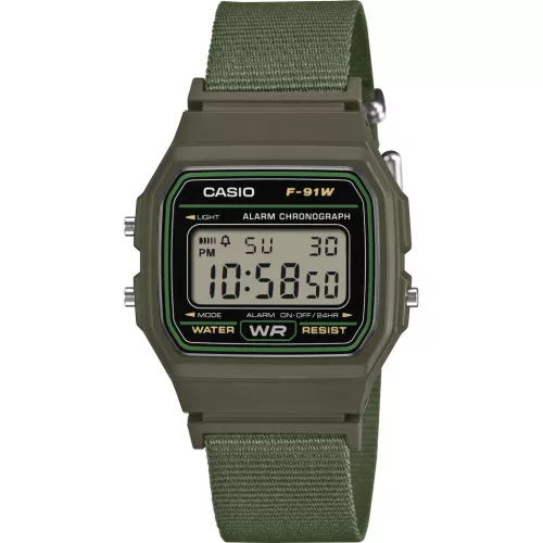 Casio Vintage unisex óra F-91WF-3AEF