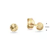 Jackie Gold arany gomb fülbevaló csillag mintával JKE25.523
