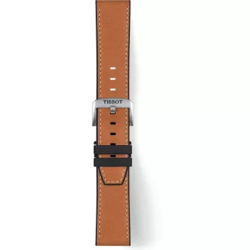   Tissot Official Világos Barna Bőr-Gumi Szíj 23 mm T852047777