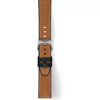   Tissot Official Világos Barna Bőr-Gumi Szíj 21 mm T852051018